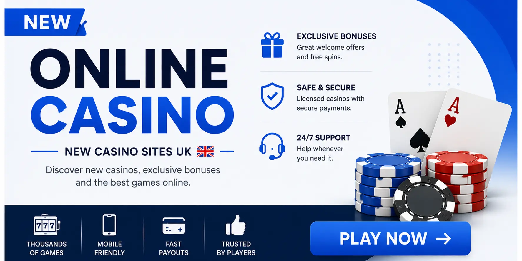 New Online Casino banner